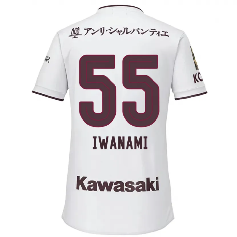 Danxen Dětské Takuya Iwanami #55 Bílá Červená Daleko Hráčské Dresy 2024/25 Dres