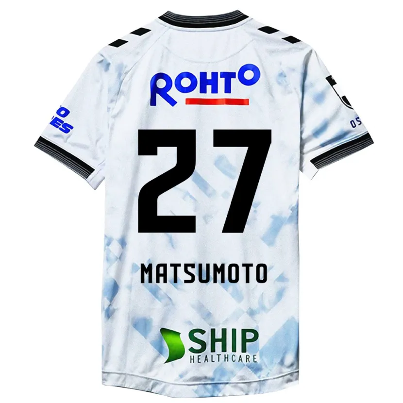 Danxen Dětské Kensaku Matsumoto #27 Bílý Černý Daleko Hráčské Dresy 2024/25 Dres