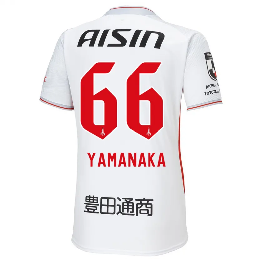 Danxen Dětské Ryosuke Yamanaka #66 Bílá Žlutá Červená Daleko Hráčské Dresy 2024/25 Dres