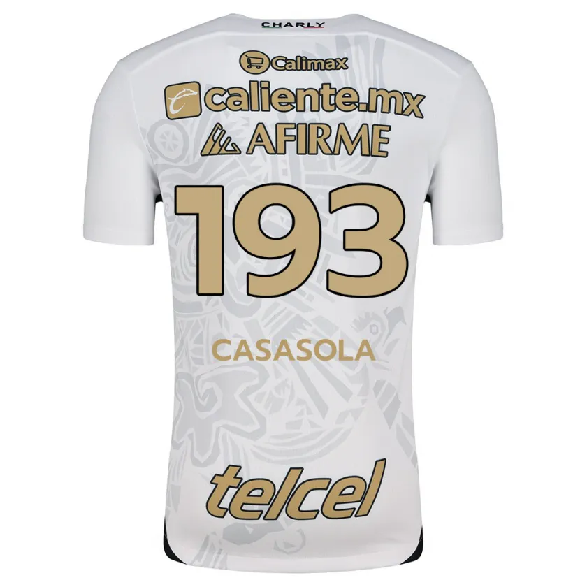 Danxen Dětské Axel Casasola #193 Bílý Černý Daleko Hráčské Dresy 2024/25 Dres