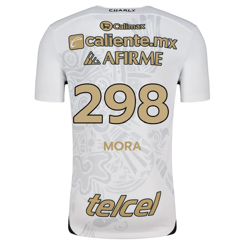 Danxen Dětské Gilberto Mora #298 Bílý Černý Daleko Hráčské Dresy 2024/25 Dres