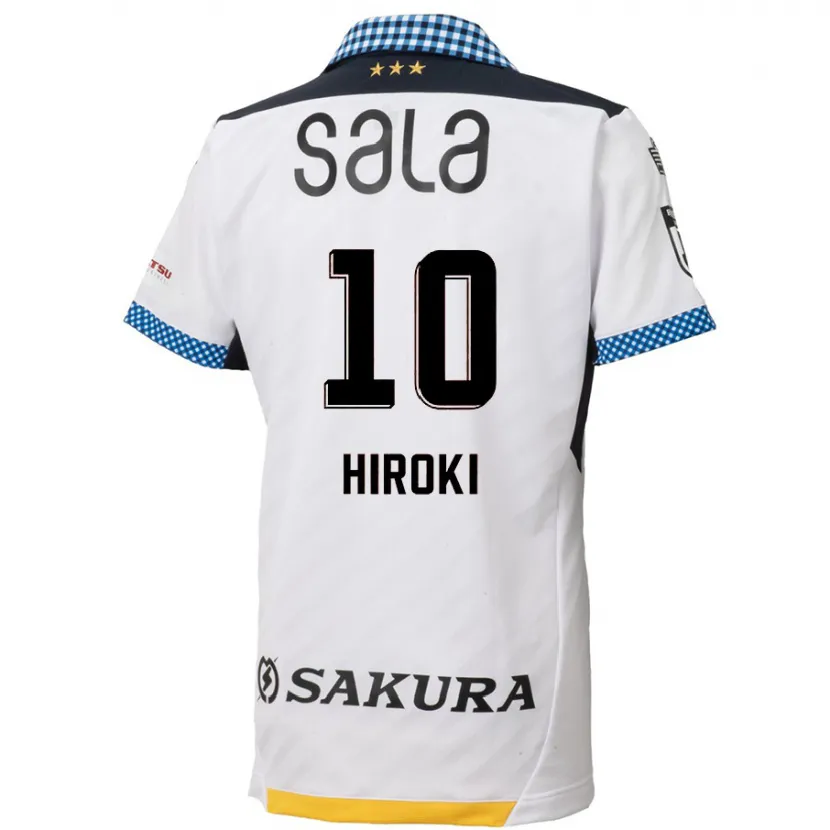 Danxen Dětské Hiroki Yamada #10 Bílý Černý Daleko Hráčské Dresy 2024/25 Dres