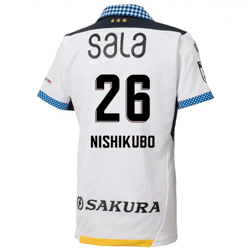 Danxen Dětské Shunsuke Nishikubo #26 Bílý Černý Daleko Hráčské Dresy 2024/25 Dres