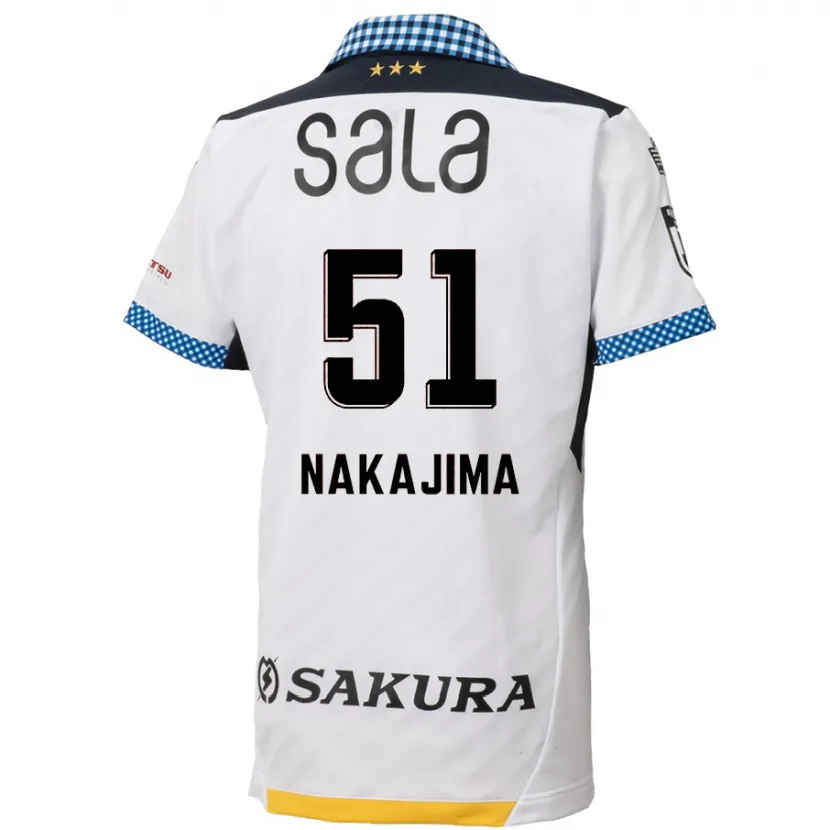 Danxen Dětské Keitaro Nakajima #51 Bílý Černý Daleko Hráčské Dresy 2024/25 Dres