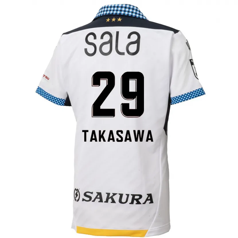 Danxen Dětské Kaito Takasawa #29 Bílý Černý Daleko Hráčské Dresy 2024/25 Dres