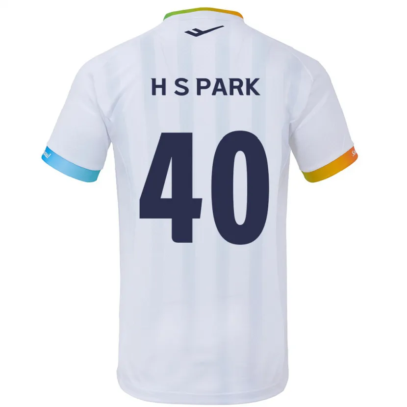 Danxen Dětské Seong-Hun Park #40 Bílá Modrá Daleko Hráčské Dresy 2024/25 Dres