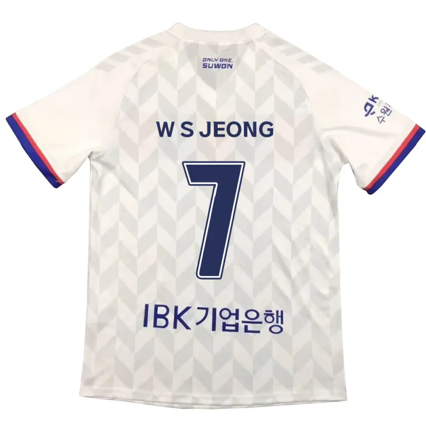 Danxen Dětské Seung-Won Jeong #7 Bílá Modrá Daleko Hráčské Dresy 2024/25 Dres