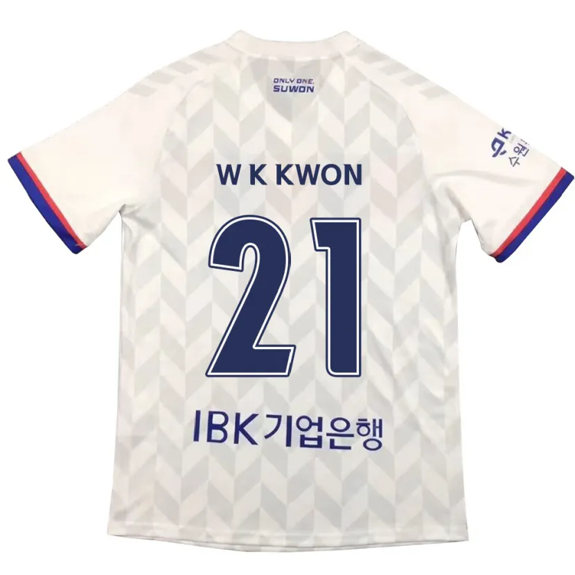 Danxen Dětské Kyung-Won Kwon #21 Bílá Modrá Daleko Hráčské Dresy 2024/25 Dres