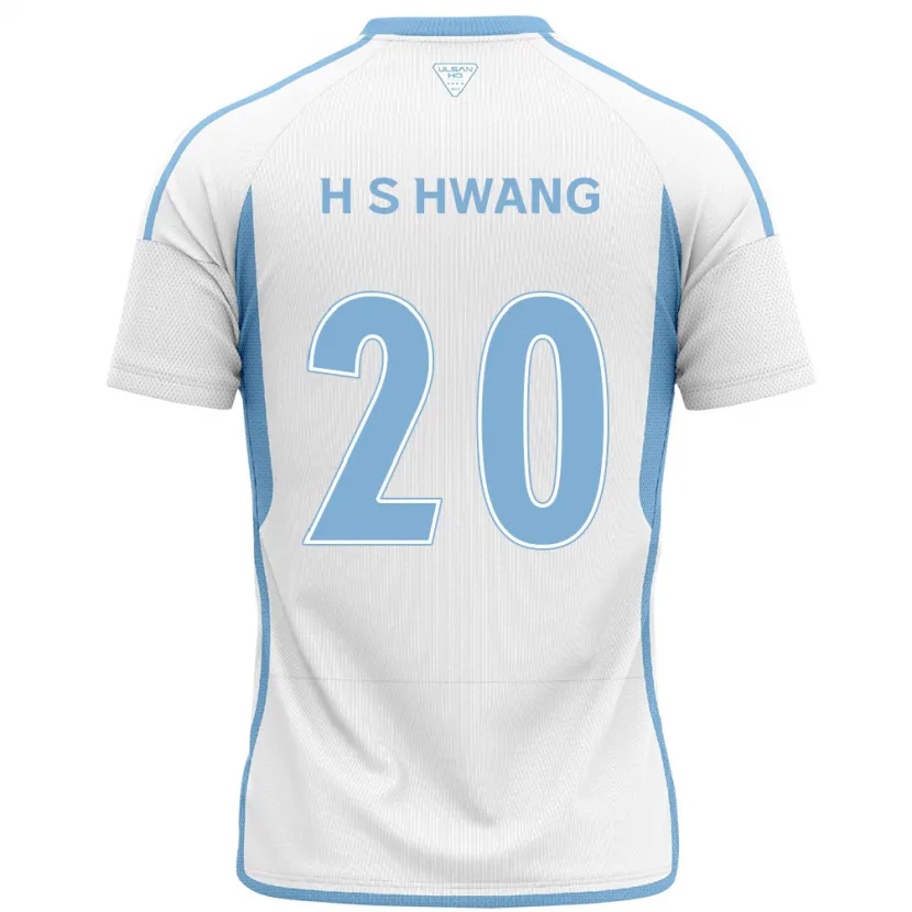 Danxen Dětské Seok-Ho Hwang #20 Bílá Modrá Daleko Hráčské Dresy 2024/25 Dres