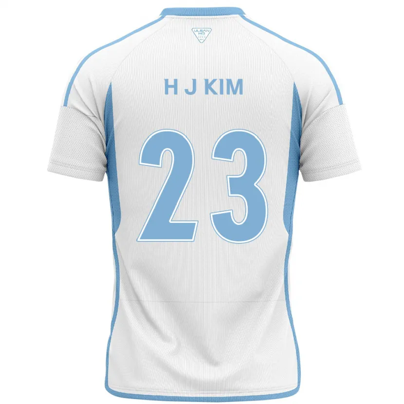 Danxen Dětské Ju-Hwan Kim #23 Bílá Modrá Daleko Hráčské Dresy 2024/25 Dres