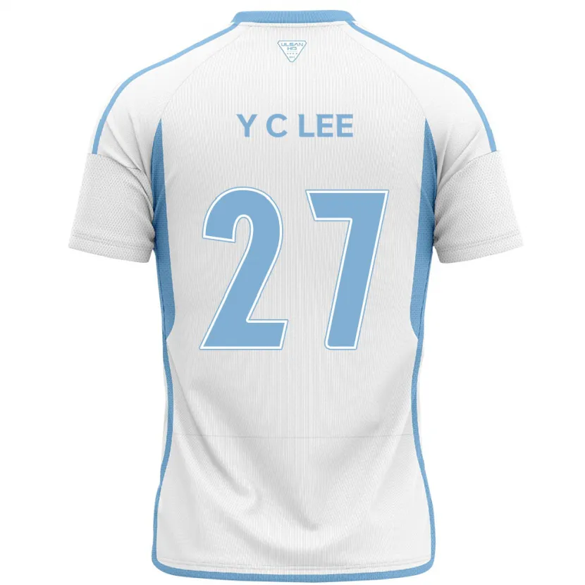 Danxen Dětské Chung-Yong Lee #27 Bílá Modrá Daleko Hráčské Dresy 2024/25 Dres