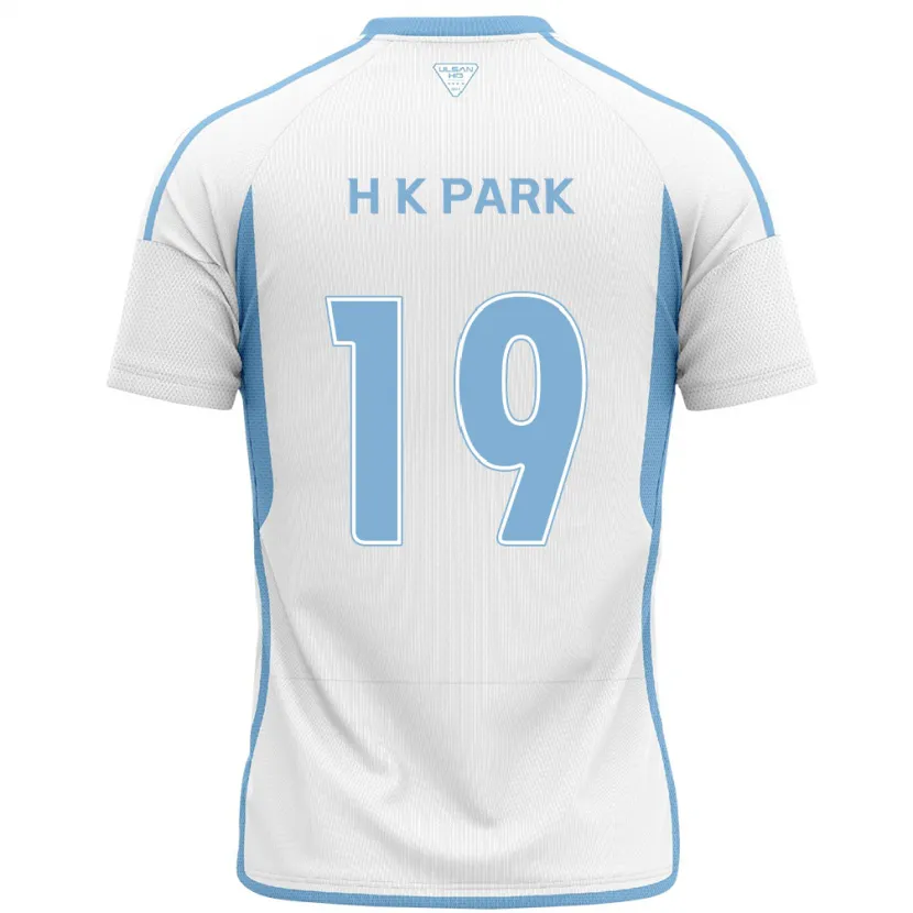 Danxen Dětské Kang-Hyun Park #19 Bílá Modrá Daleko Hráčské Dresy 2024/25 Dres