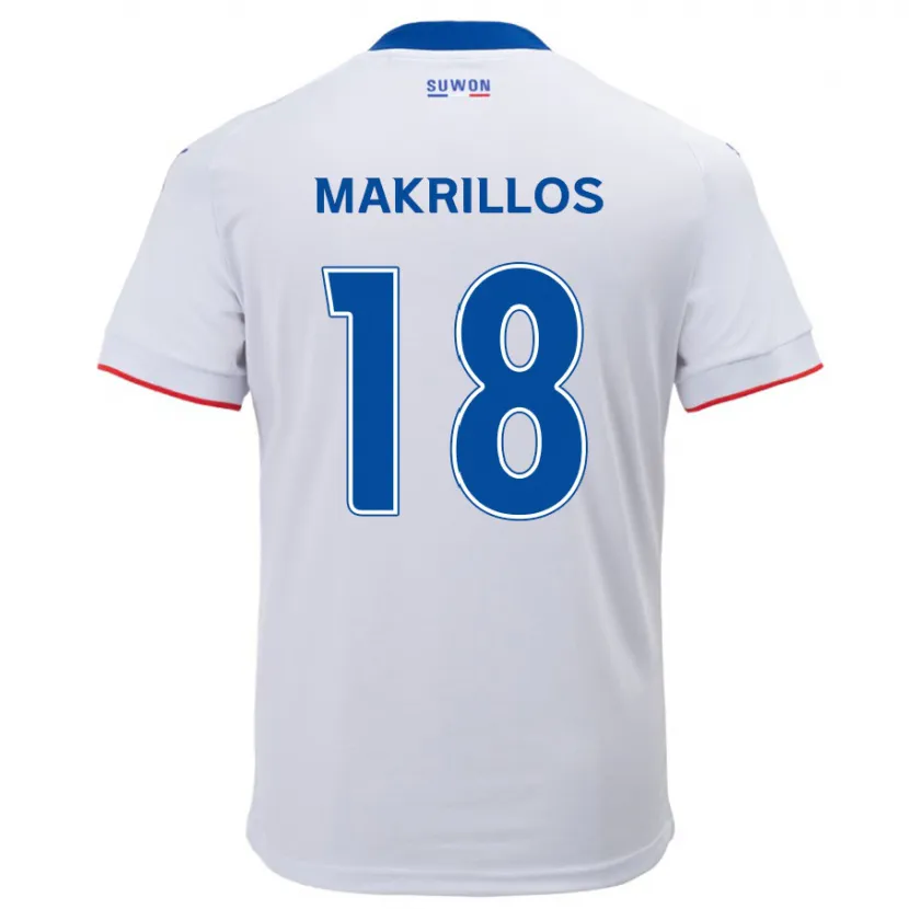 Danxen Dětské Peter Makrillos #18 Bílá Modrá Daleko Hráčské Dresy 2024/25 Dres