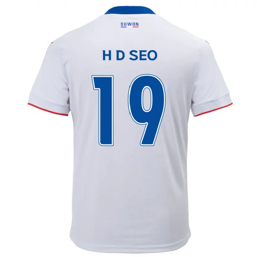 Danxen Dětské Dong-Han Seo #19 Bílá Modrá Daleko Hráčské Dresy 2024/25 Dres