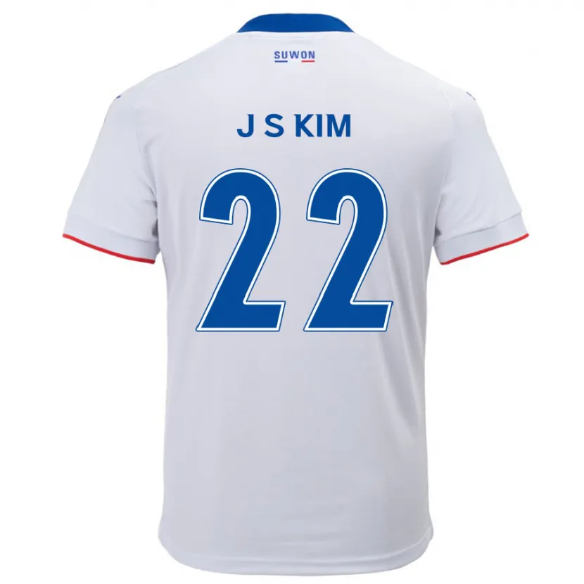 Danxen Dětské Sang-Jun Kim #22 Bílá Modrá Daleko Hráčské Dresy 2024/25 Dres