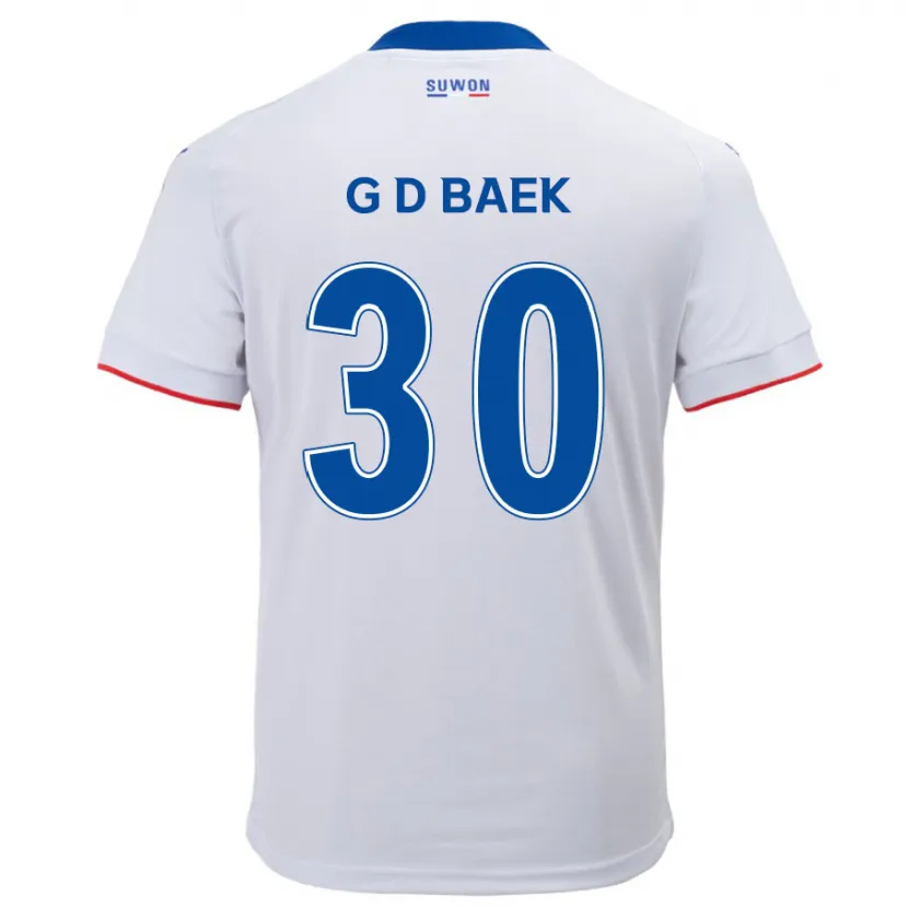 Danxen Dětské Dong-Gyu Baek #30 Bílá Modrá Daleko Hráčské Dresy 2024/25 Dres