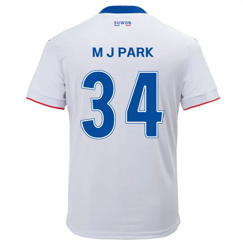 Danxen Dětské Ji-Min Park #34 Bílá Modrá Daleko Hráčské Dresy 2024/25 Dres