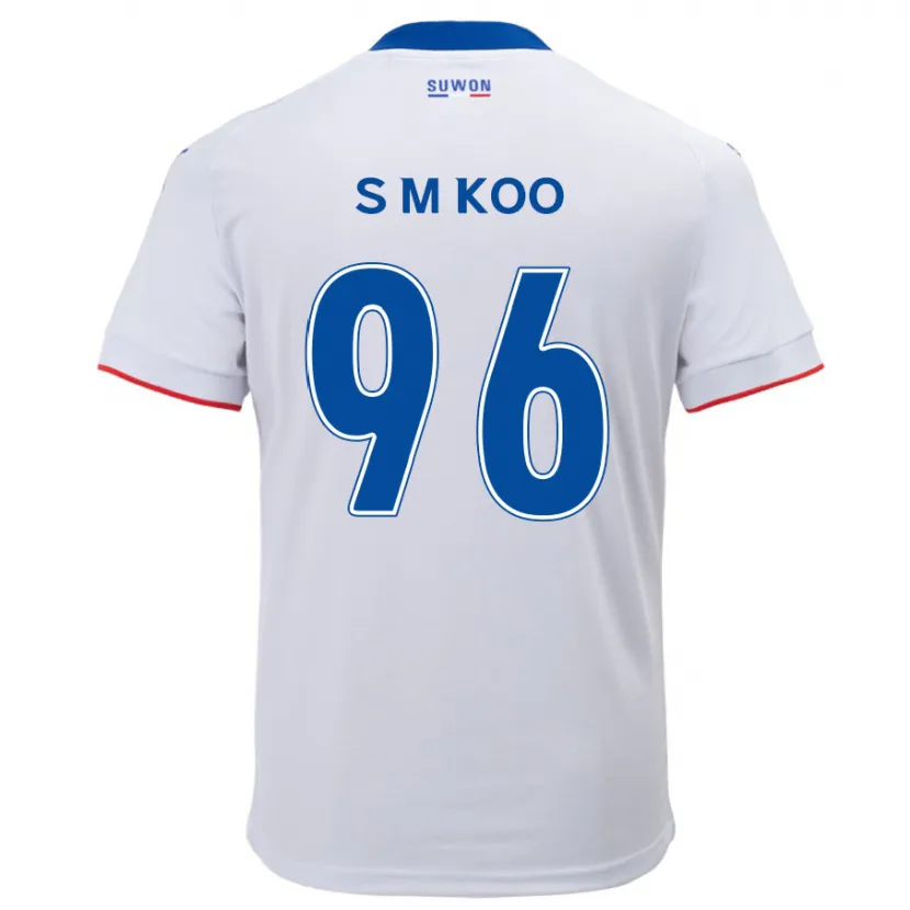 Danxen Dětské Min-Seo Koo #96 Bílá Modrá Daleko Hráčské Dresy 2024/25 Dres