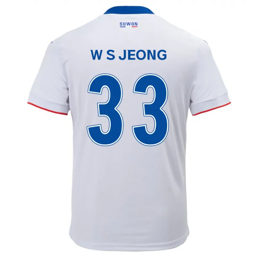 Danxen Dětské Seo-Woo Jeong #33 Bílá Modrá Daleko Hráčské Dresy 2024/25 Dres