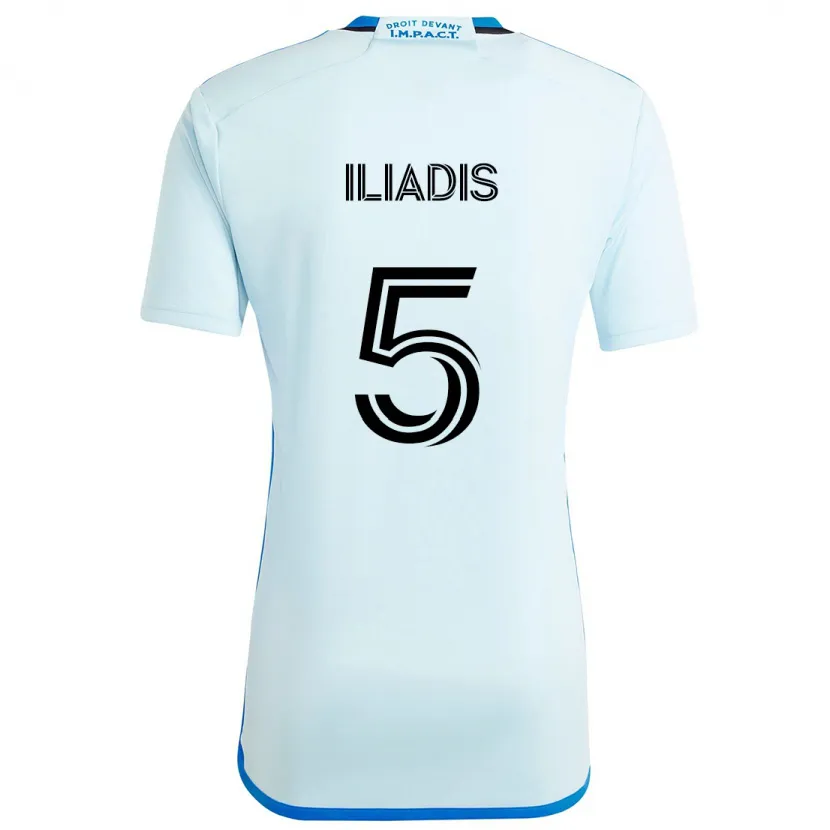 Danxen Dětské Ilias Iliadis #5 Ledová Modř Daleko Hráčské Dresy 2024/25 Dres