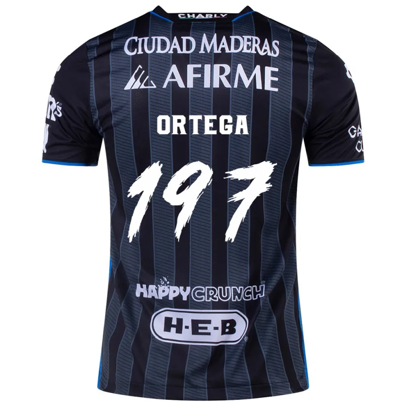 Danxen Dětské Javier Ortega #197 Bílý Černý Daleko Hráčské Dresy 2024/25 Dres