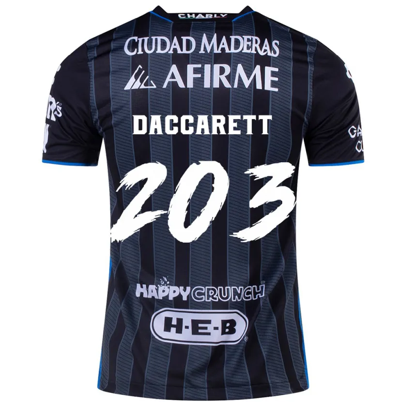 Danxen Dětské Juan Daccarett #203 Bílý Černý Daleko Hráčské Dresy 2024/25 Dres