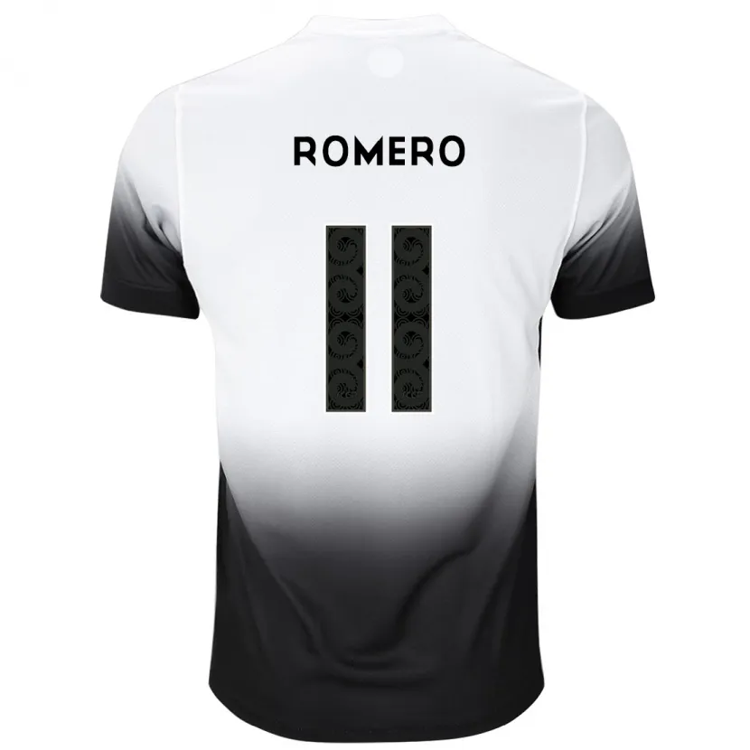 Danxen Pánské Ángel Romero #11 Bílý Černý Domů Hráčské Dresy 2024/25 Dres