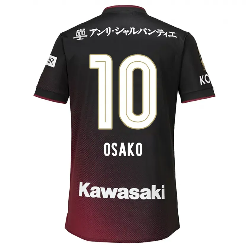 Danxen Pánské Yuya Osako #10 Černá Červená Domů Hráčské Dresy 2024/25 Dres