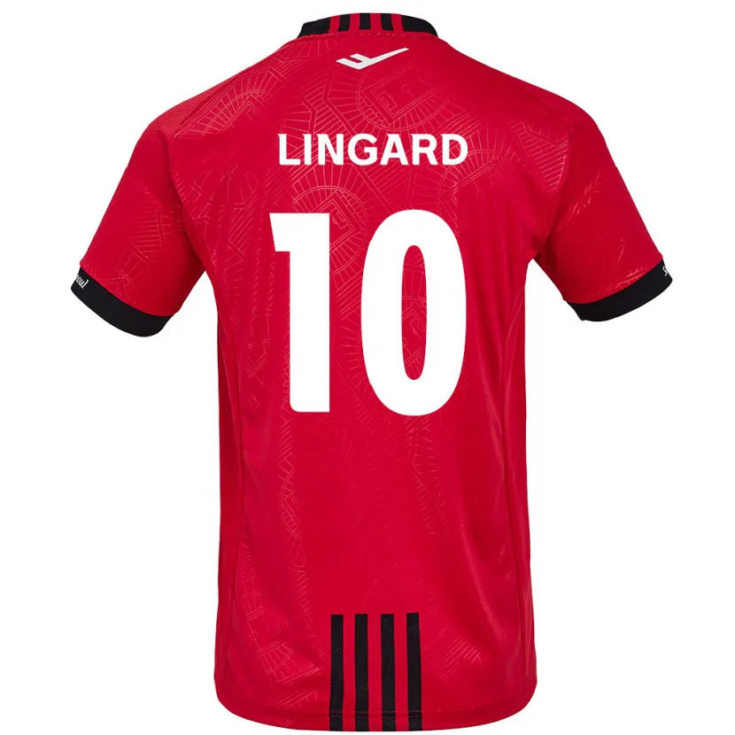 Danxen Pánské Jesse Lingard #10 Červená Černá Domů Hráčské Dresy 2024/25 Dres