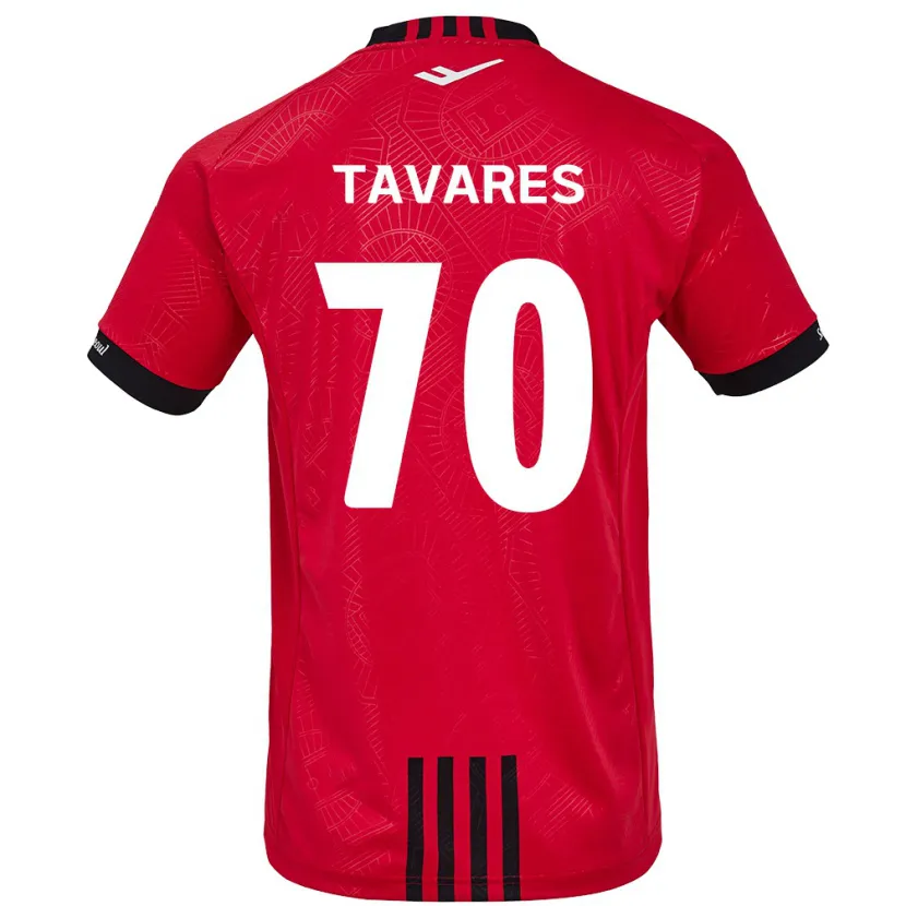 Danxen Pánské Ronaldo Tavares #70 Červená Černá Domů Hráčské Dresy 2024/25 Dres