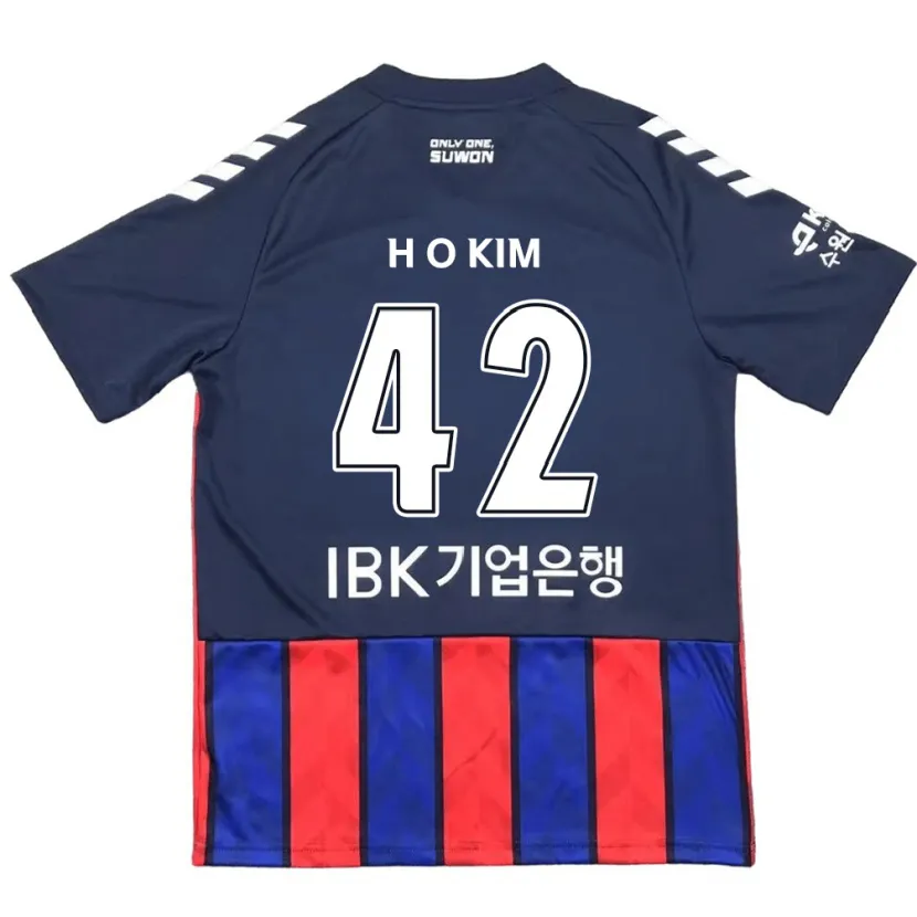 Danxen Pánské One-Hyung Kim #42 Modrá Červená Domů Hráčské Dresy 2024/25 Dres