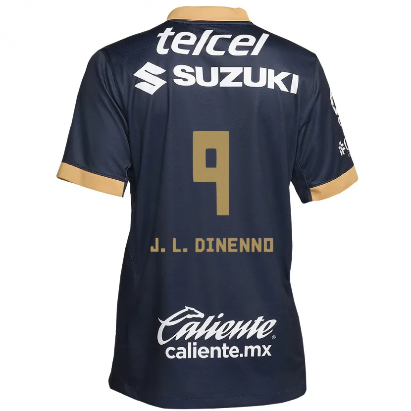 Danxen Pánské Juan Dinenno #9 Obsidián Zlato Bílá Daleko Hráčské Dresy 2024/25 Dres