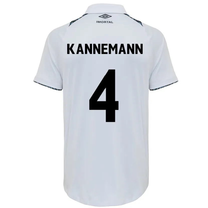 Danxen Pánské Walter Kannemann #4 Bílá Modrá Daleko Hráčské Dresy 2024/25 Dres