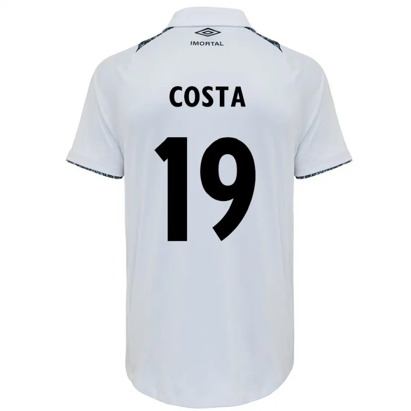 Danxen Pánské Diego Costa #19 Bílá Modrá Daleko Hráčské Dresy 2024/25 Dres