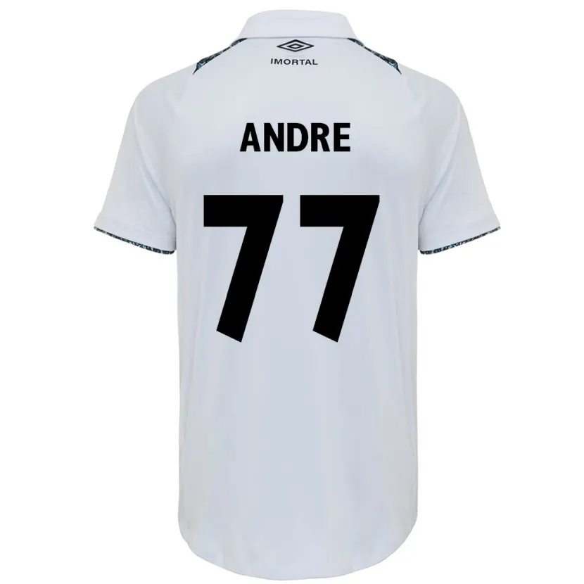 Danxen Pánské André Henrique #77 Bílá Modrá Daleko Hráčské Dresy 2024/25 Dres