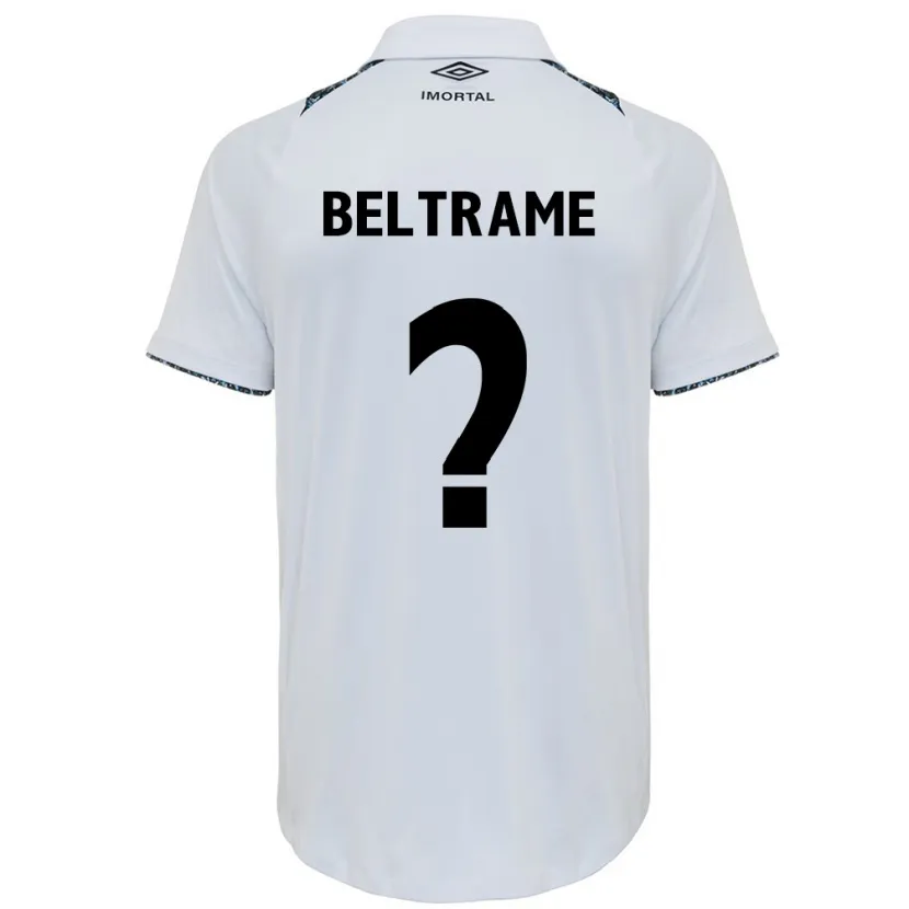 Danxen Pánské Thiago Beltrame #0 Bílá Modrá Daleko Hráčské Dresy 2024/25 Dres