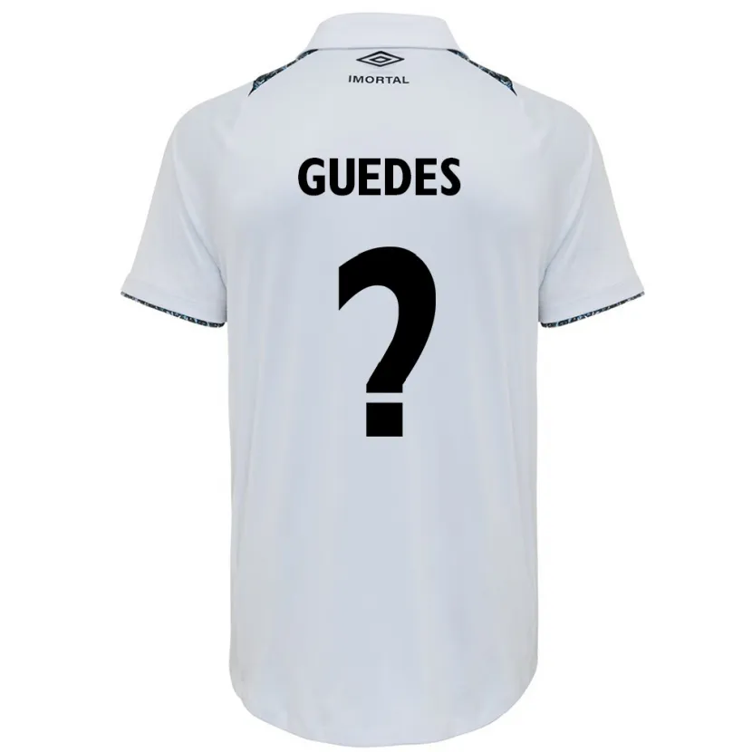 Danxen Pánské Guilherme Guedes #0 Bílá Modrá Daleko Hráčské Dresy 2024/25 Dres