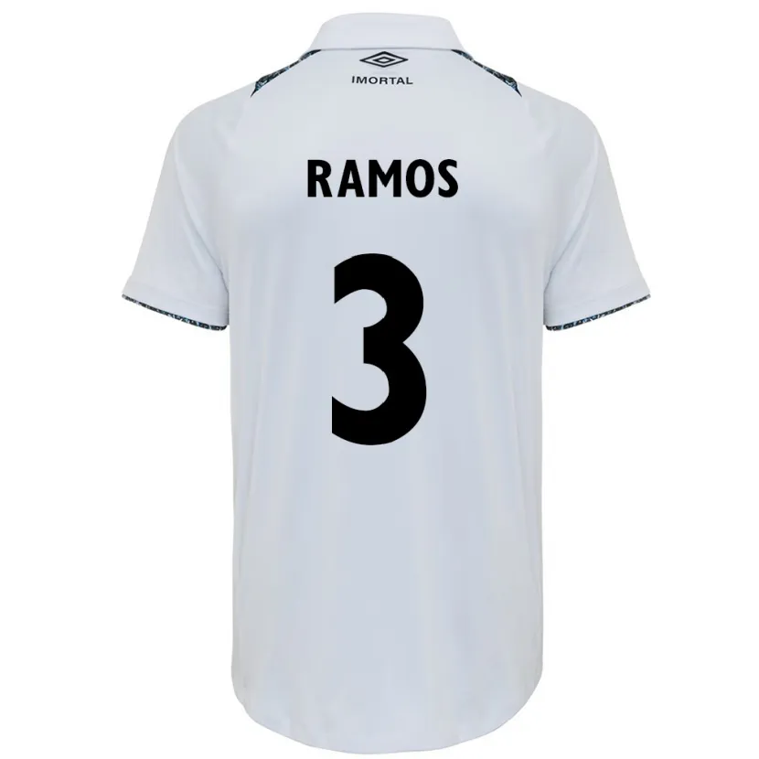 Danxen Pánské João Ramos #3 Bílá Modrá Daleko Hráčské Dresy 2024/25 Dres