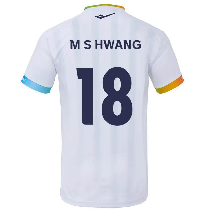 Danxen Pánské Seong-Min Hwang #18 Bílá Modrá Daleko Hráčské Dresy 2024/25 Dres