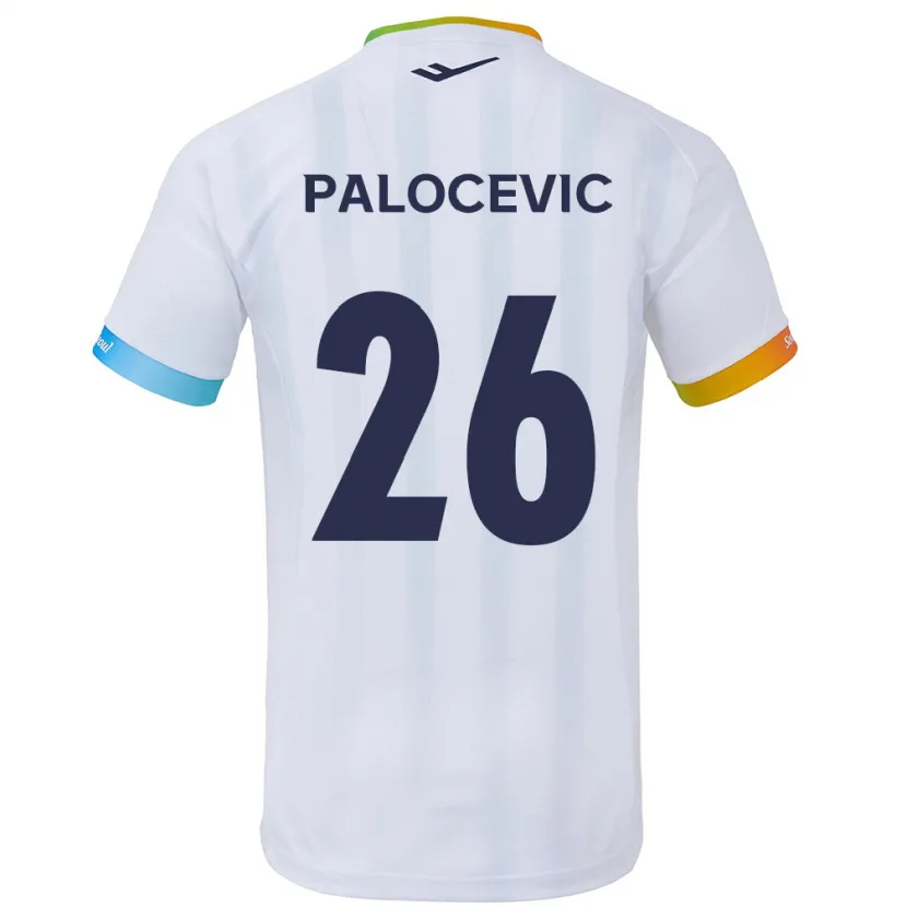 Danxen Pánské Aleksandar Palocevic #26 Bílá Modrá Daleko Hráčské Dresy 2024/25 Dres