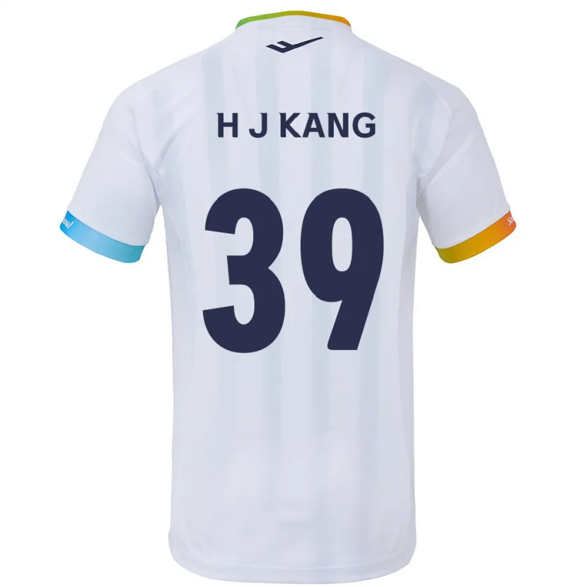 Danxen Pánské Ju-Hyeok Kang #39 Bílá Modrá Daleko Hráčské Dresy 2024/25 Dres