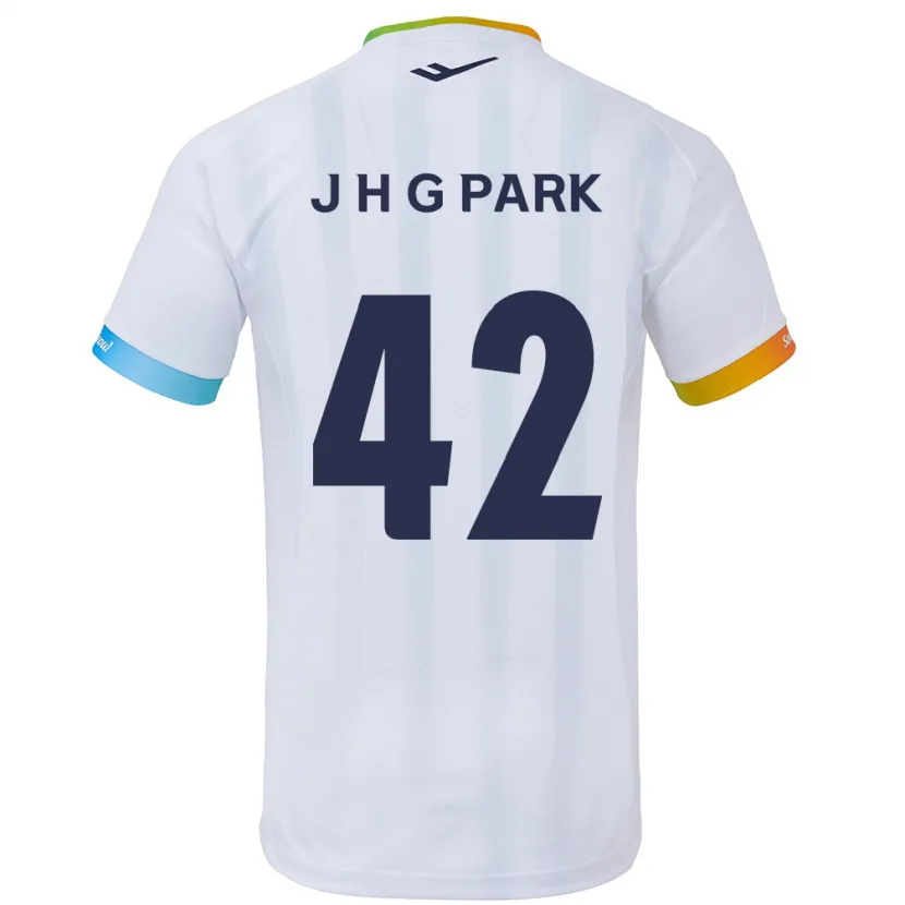 Danxen Pánské Jang Han-Gyeol Park #42 Bílá Modrá Daleko Hráčské Dresy 2024/25 Dres