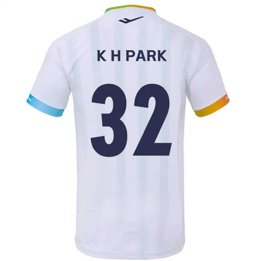 Danxen Pánské Han-Kyul Park #32 Bílá Modrá Daleko Hráčské Dresy 2024/25 Dres