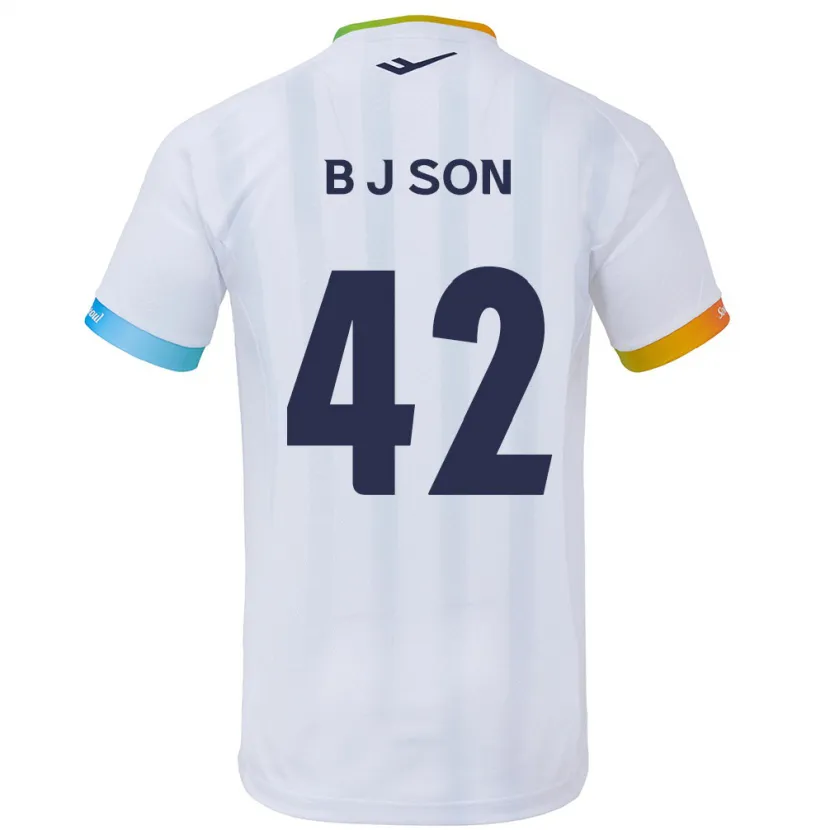 Danxen Pánské Jeong-Beom Son #42 Bílá Modrá Daleko Hráčské Dresy 2024/25 Dres