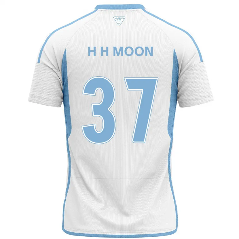 Danxen Pánské Hyeon-Ho Moon #37 Bílá Modrá Daleko Hráčské Dresy 2024/25 Dres