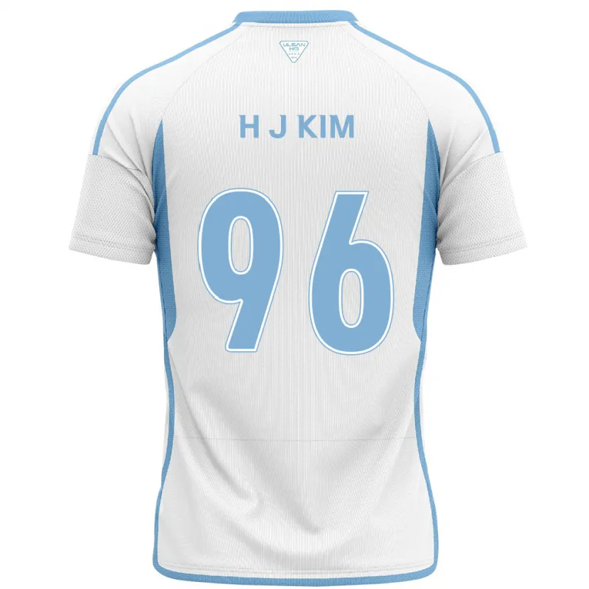 Danxen Pánské Ji-Hyun Kim #96 Bílá Modrá Daleko Hráčské Dresy 2024/25 Dres