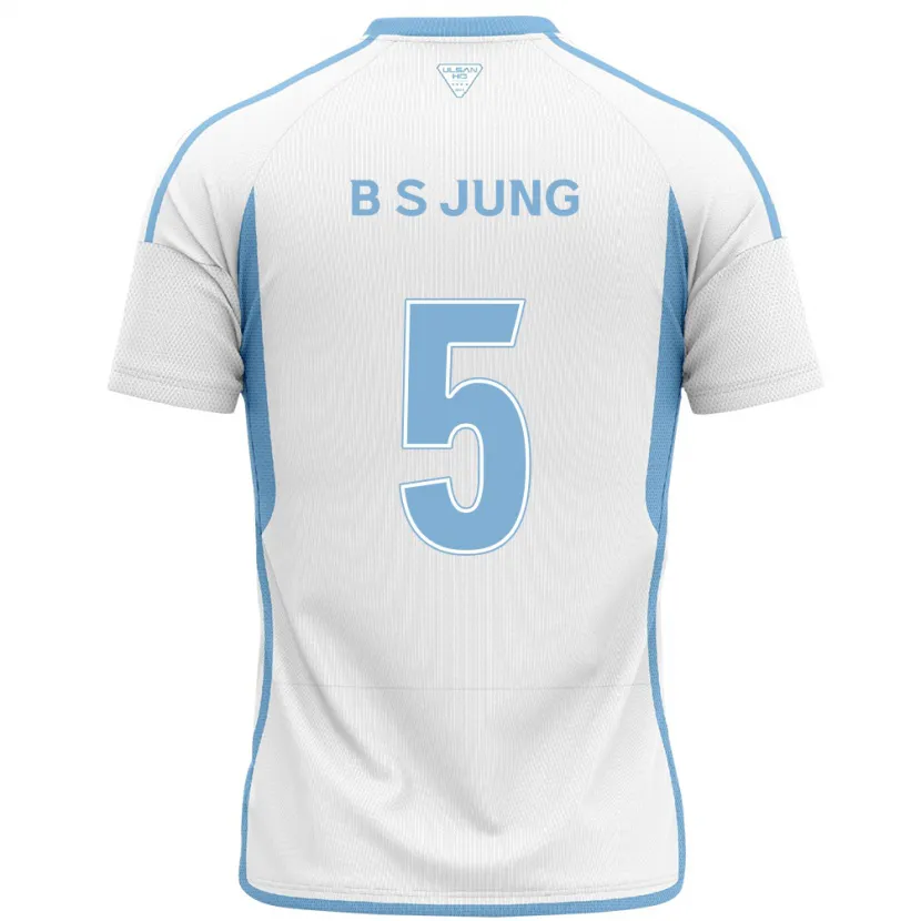 Danxen Pánské Seong-Bin Jung #5 Bílá Modrá Daleko Hráčské Dresy 2024/25 Dres