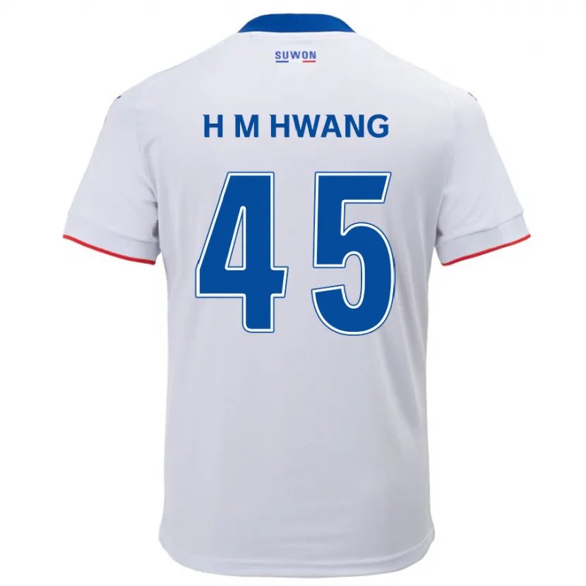 Danxen Pánské Myung-Hyun Hwang #45 Bílá Modrá Daleko Hráčské Dresy 2024/25 Dres