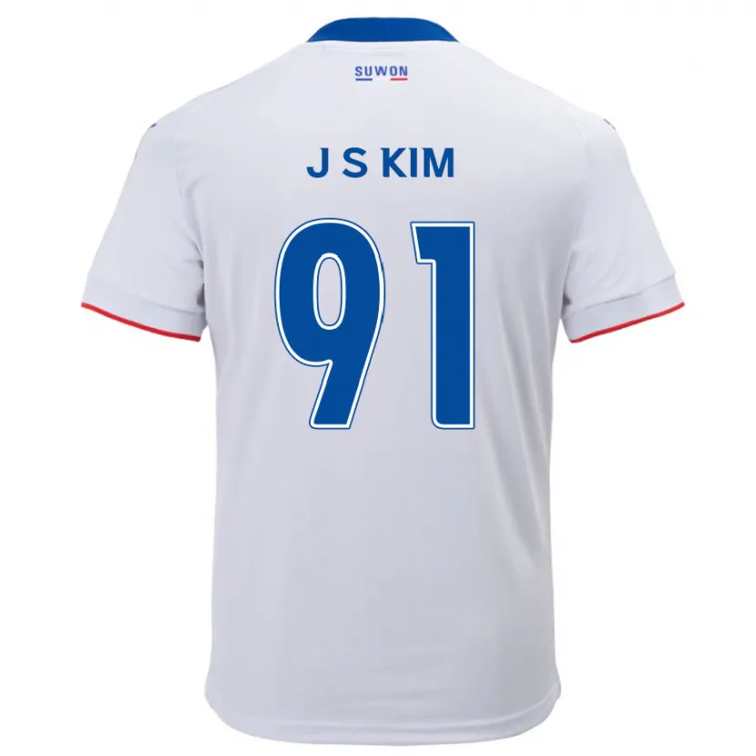 Danxen Pánské Seong-Ju Kim #91 Bílá Modrá Daleko Hráčské Dresy 2024/25 Dres