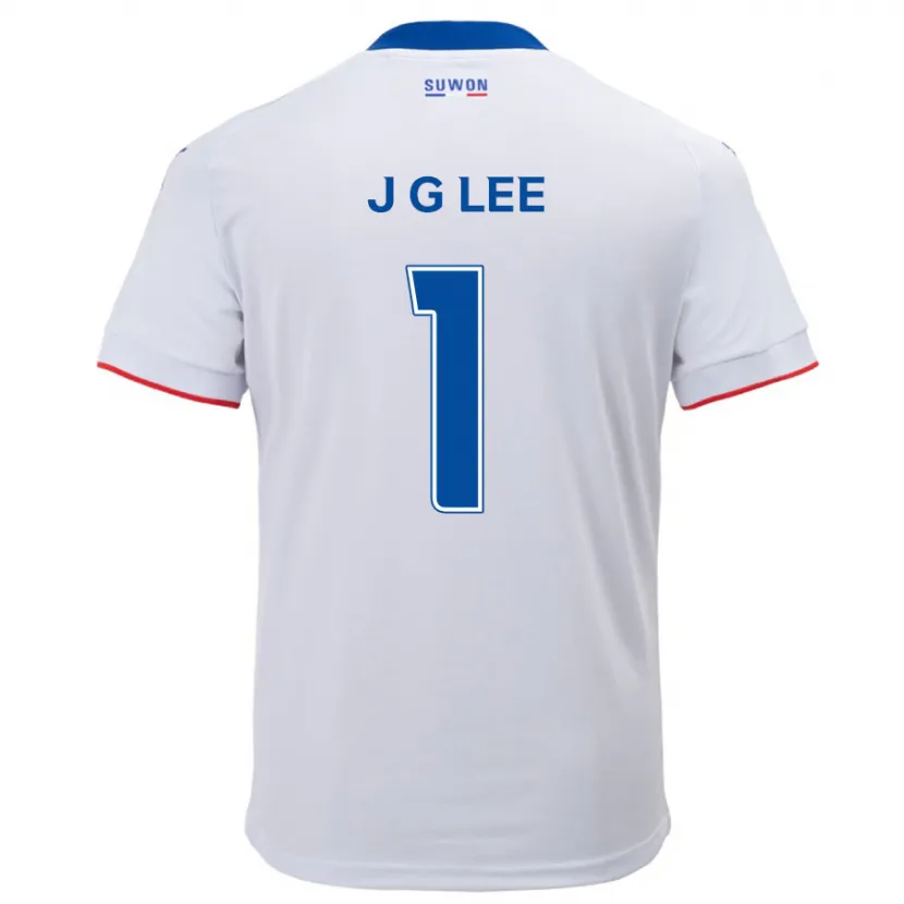 Danxen Pánské Gyeong-Jun Lee #1 Bílá Modrá Daleko Hráčské Dresy 2024/25 Dres